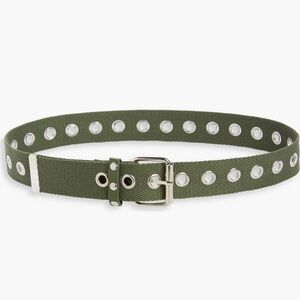 BP. Silver Circle Grommet Web Belt
